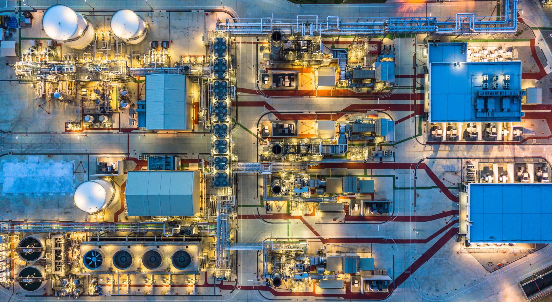 Luchtfoto industrieel complex