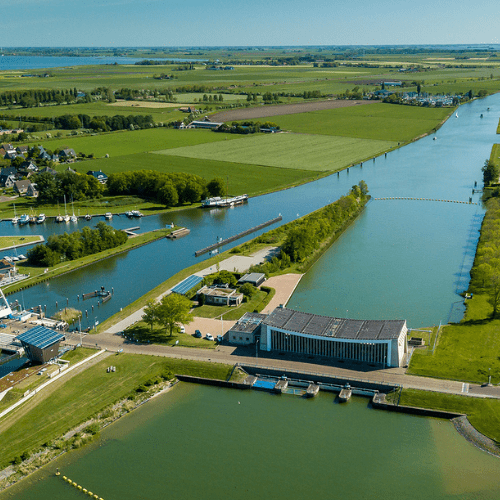 Fries landschap van boven