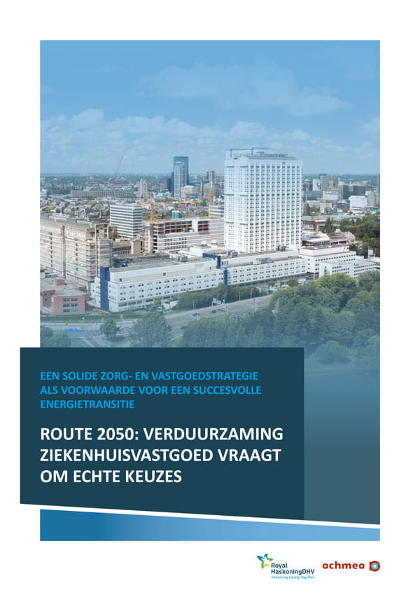RHDHV en Achmea energietransitie rapport ziekenhuizen 2050
