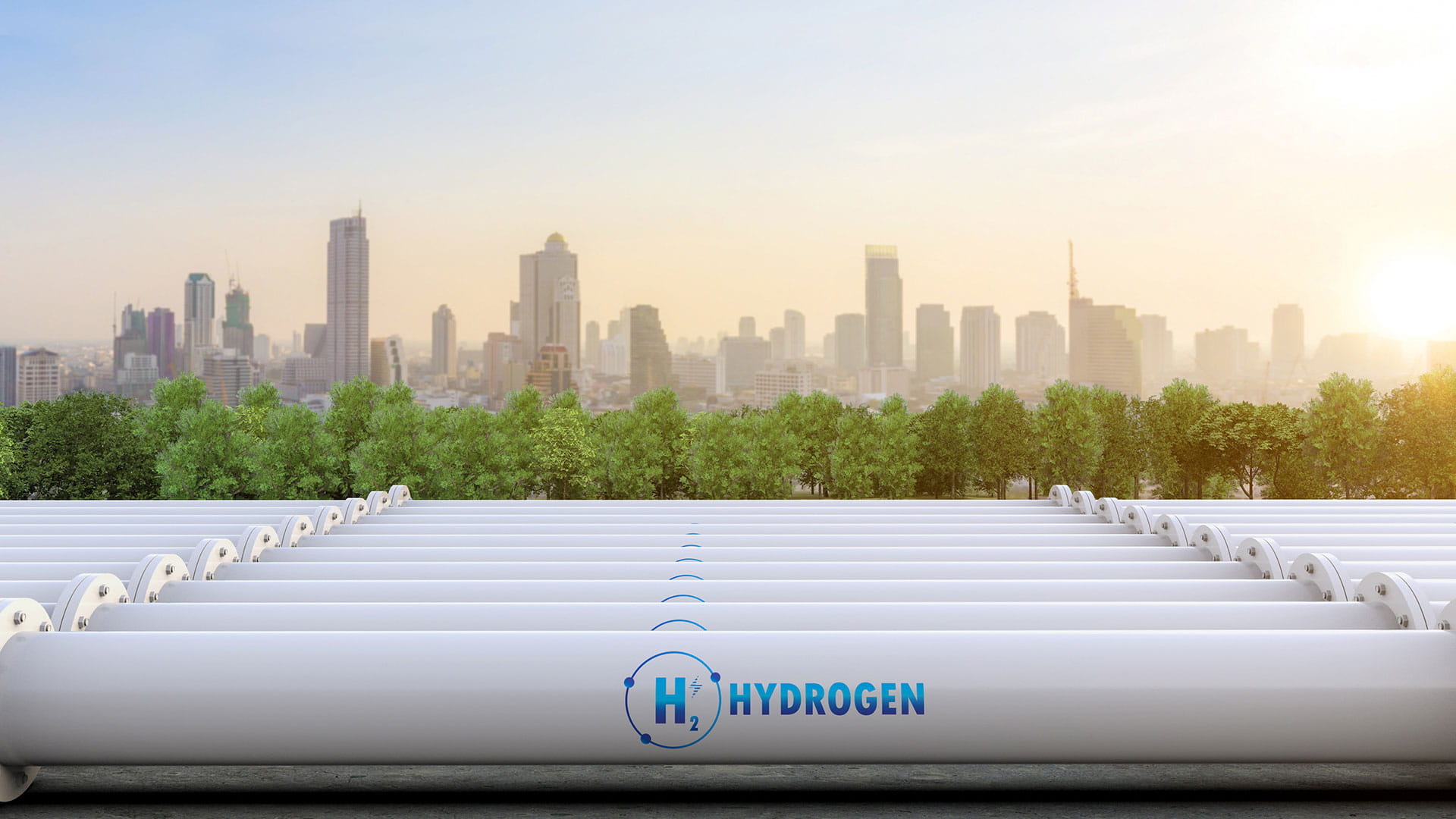 vervoer van nieuwe energiedragers naast industrie en steden