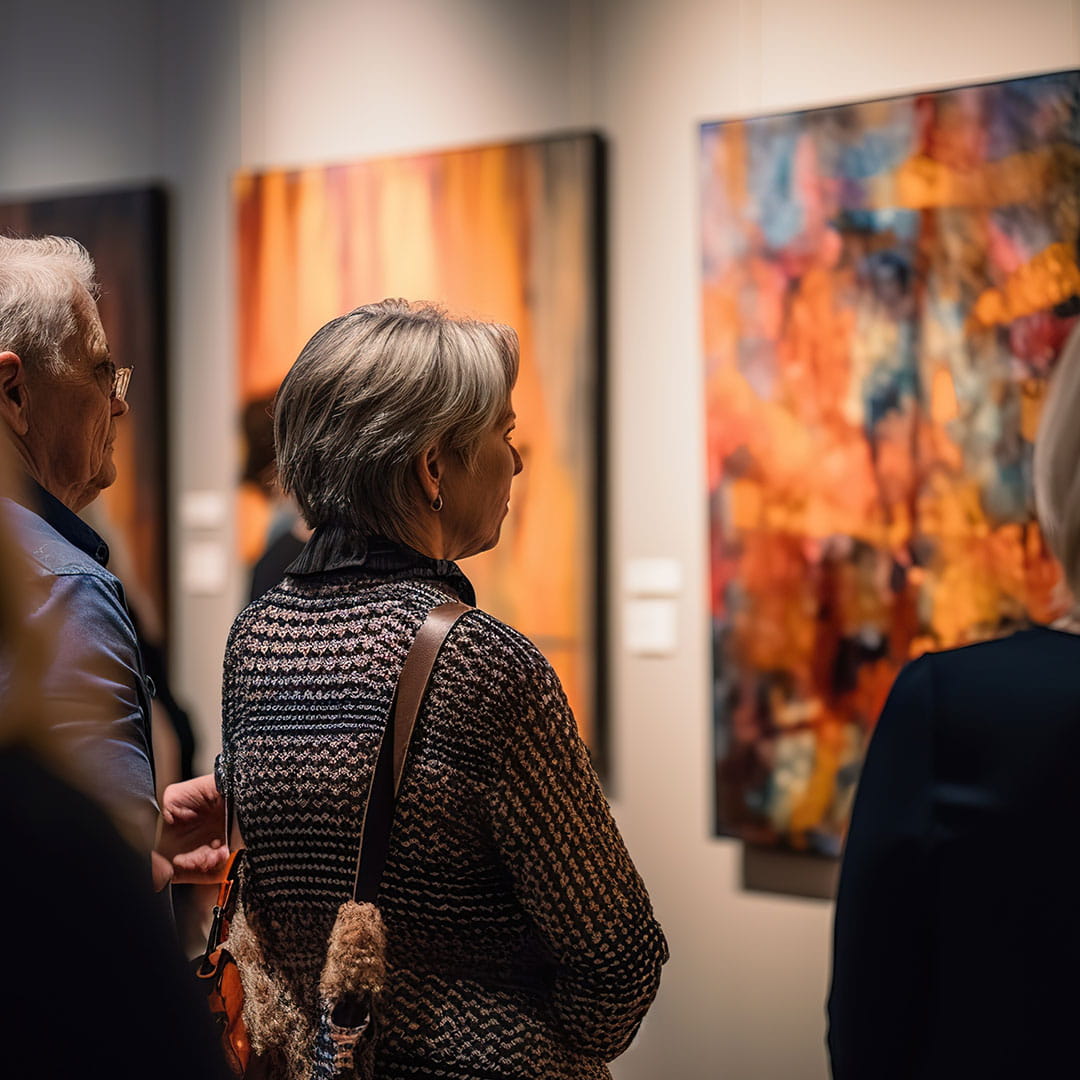 Klimaatbeheer met zones voor kunst en bezoekers