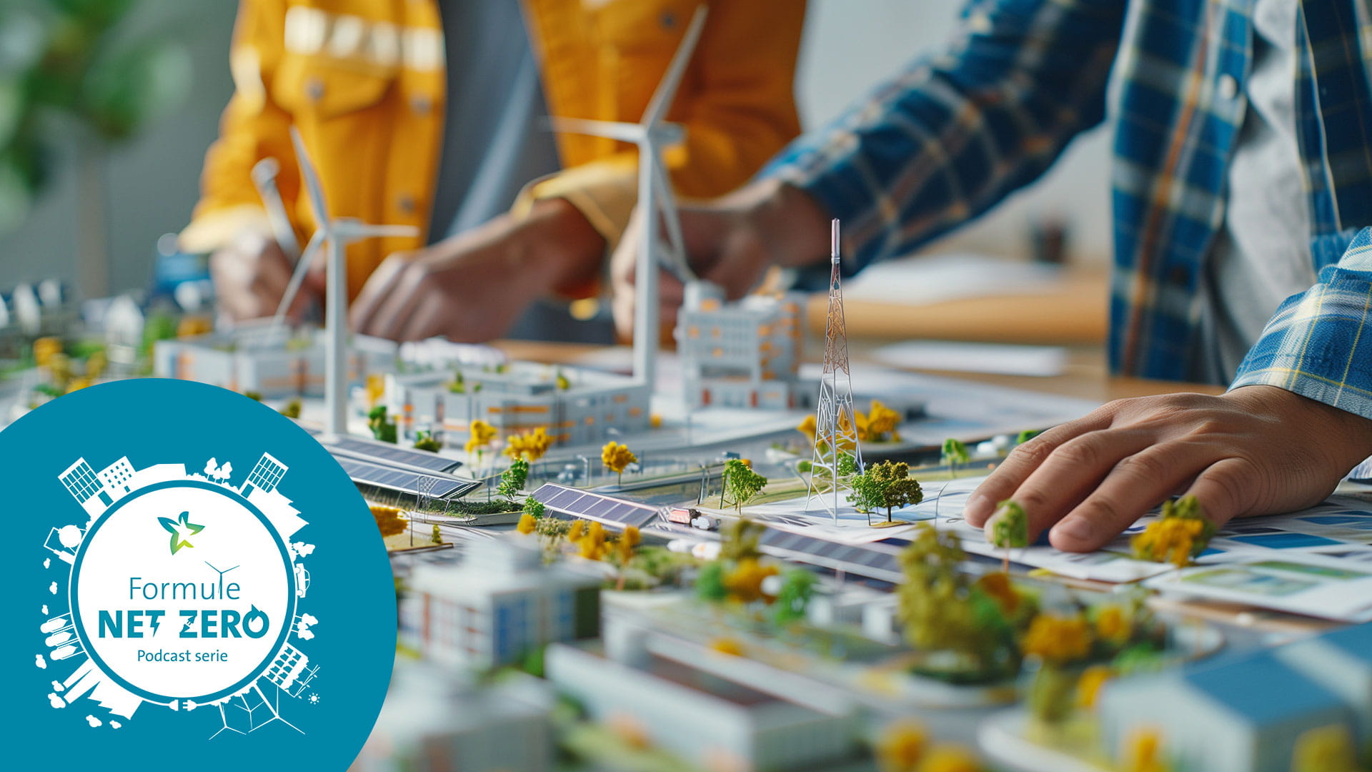 Maquette van stedelijk gebied