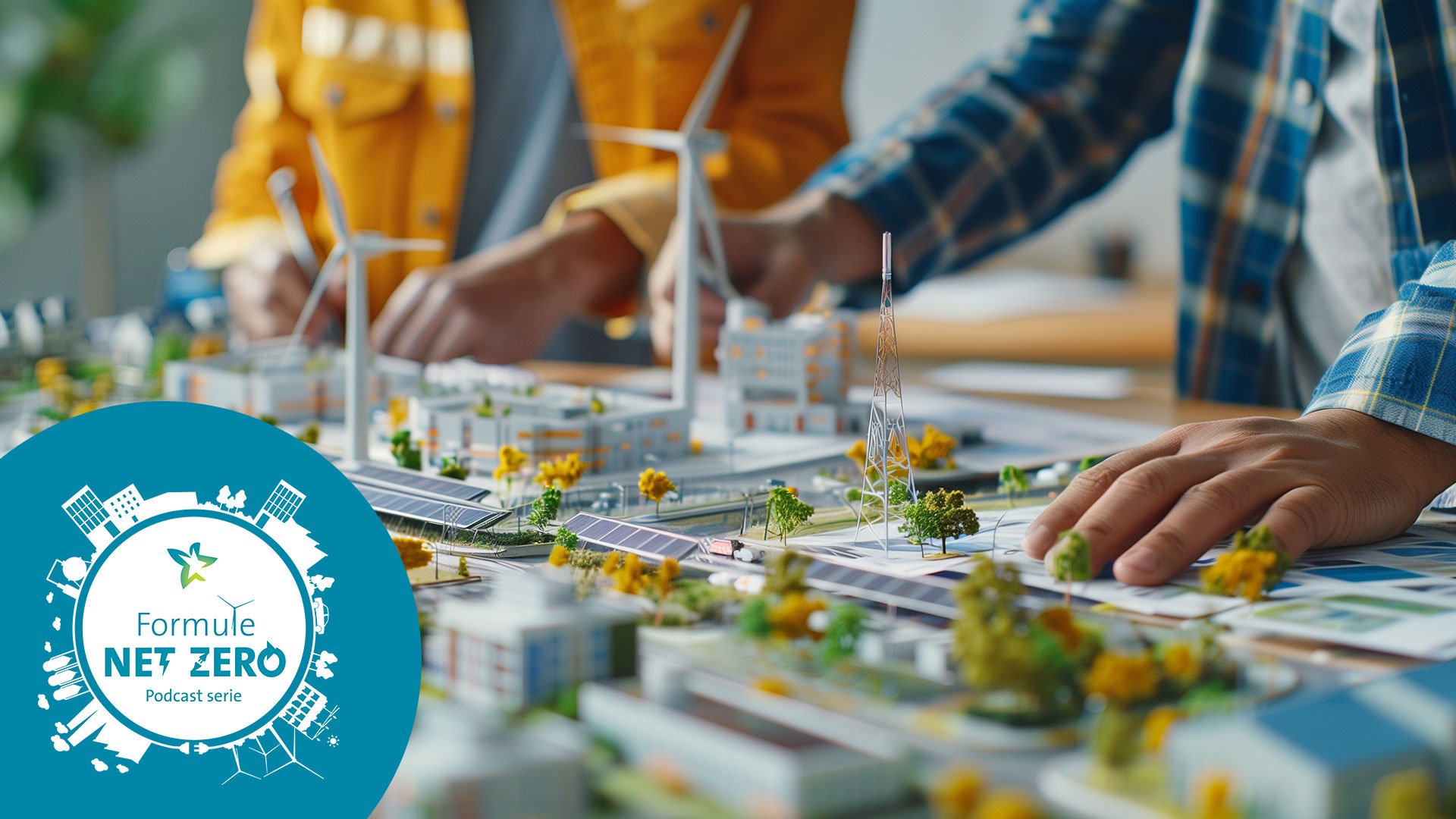 Maquette van stedelijk gebied