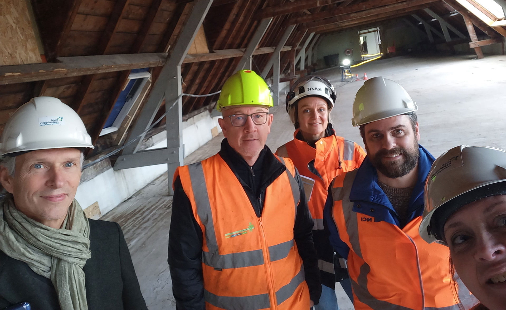 Met de auditcommissie op projectbezoek bij de renovatie van onze toekomstige vestiging (op de TU Delft Campus)