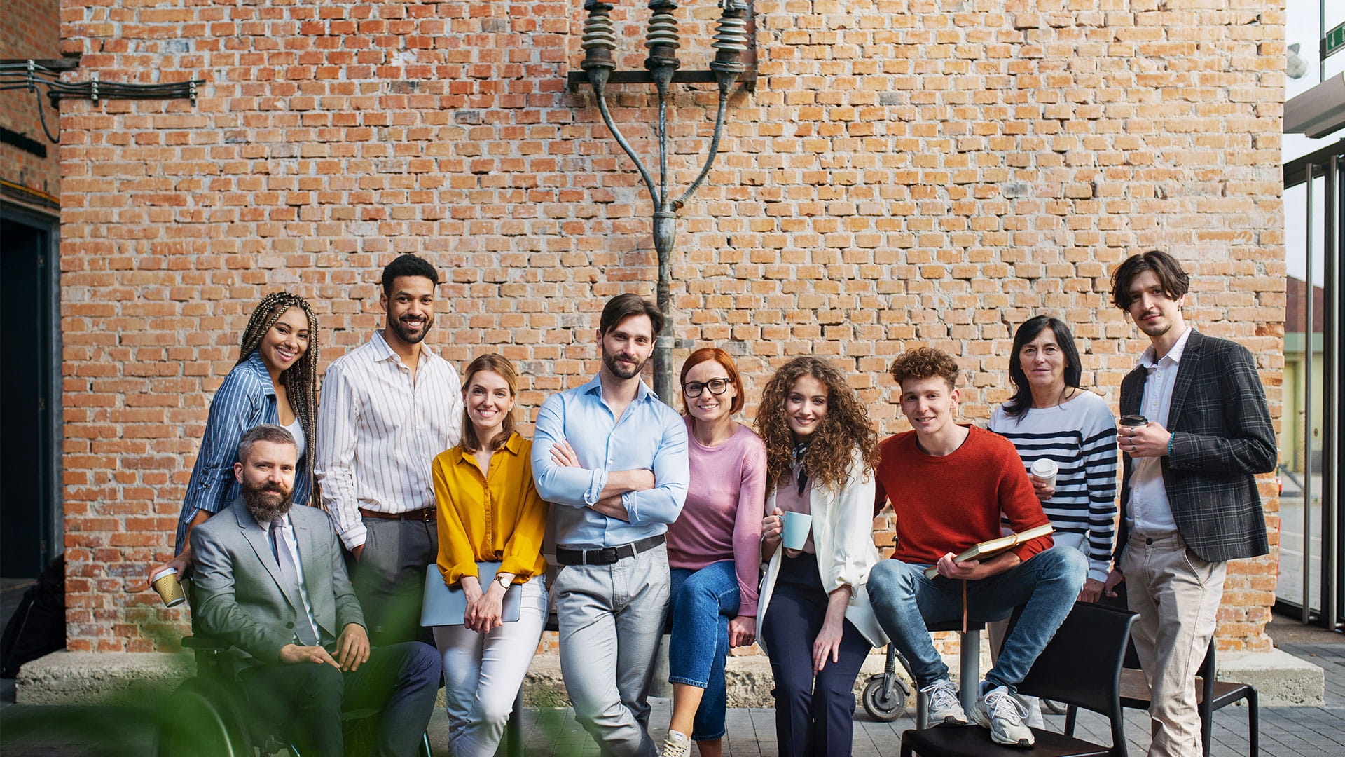 Groep met diverse mensen