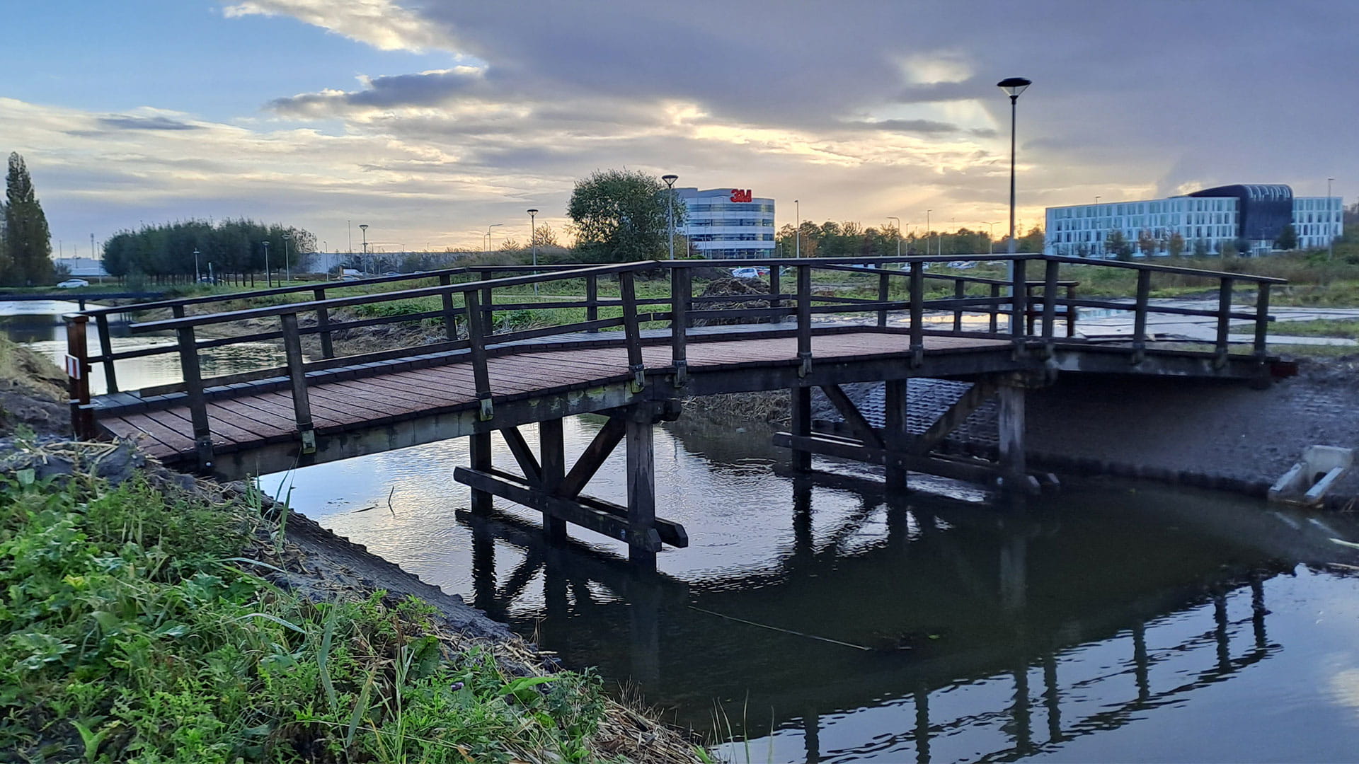 Verplaatste brug in Delft