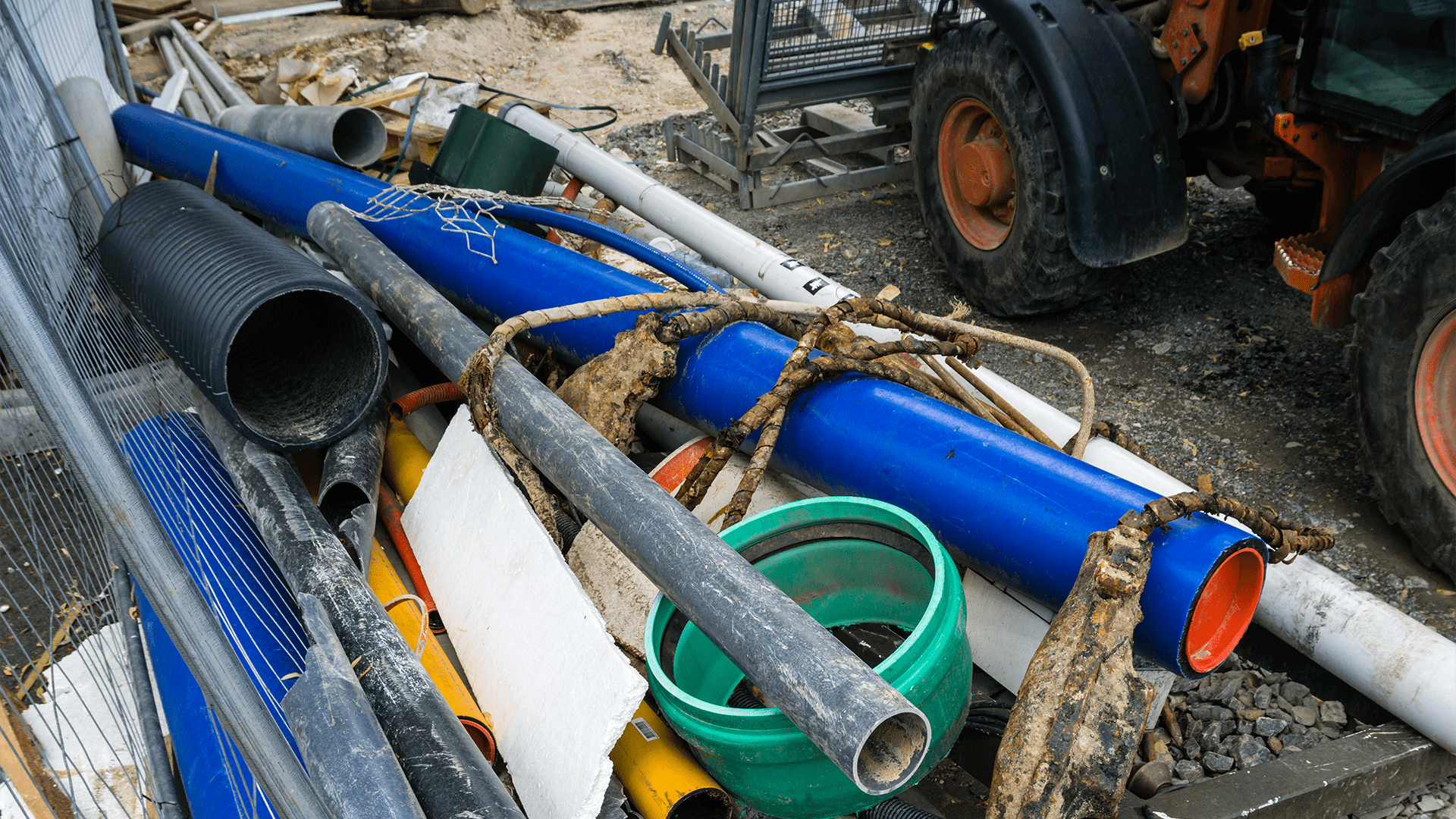 Verschillende kunststof materialen die gerecyceld gaan worden