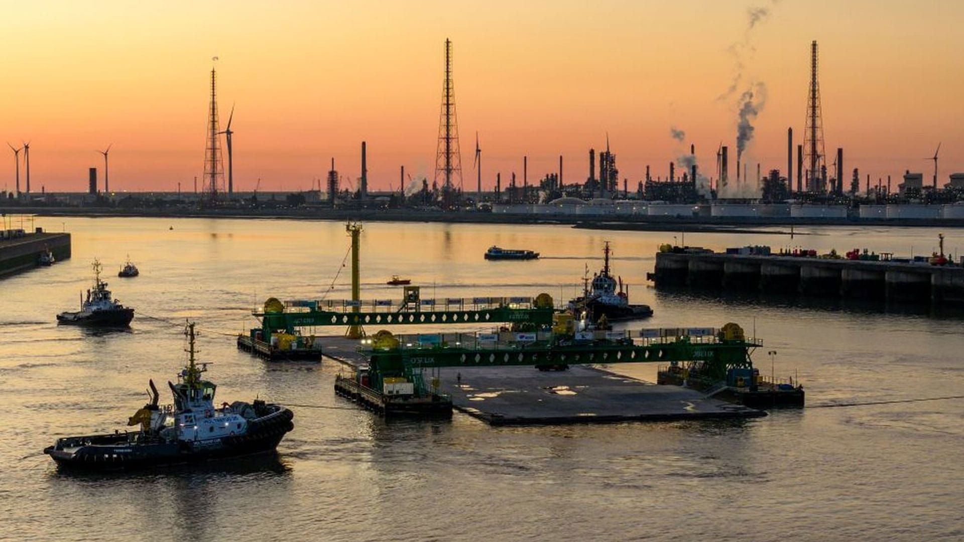 Eerste tunneldeel van de Scheldetunnel