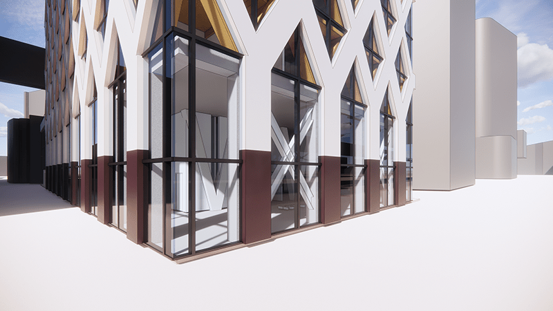 Parametrisch ontwerp voor Monarch IV van het Rijksvastgoedbedrijf