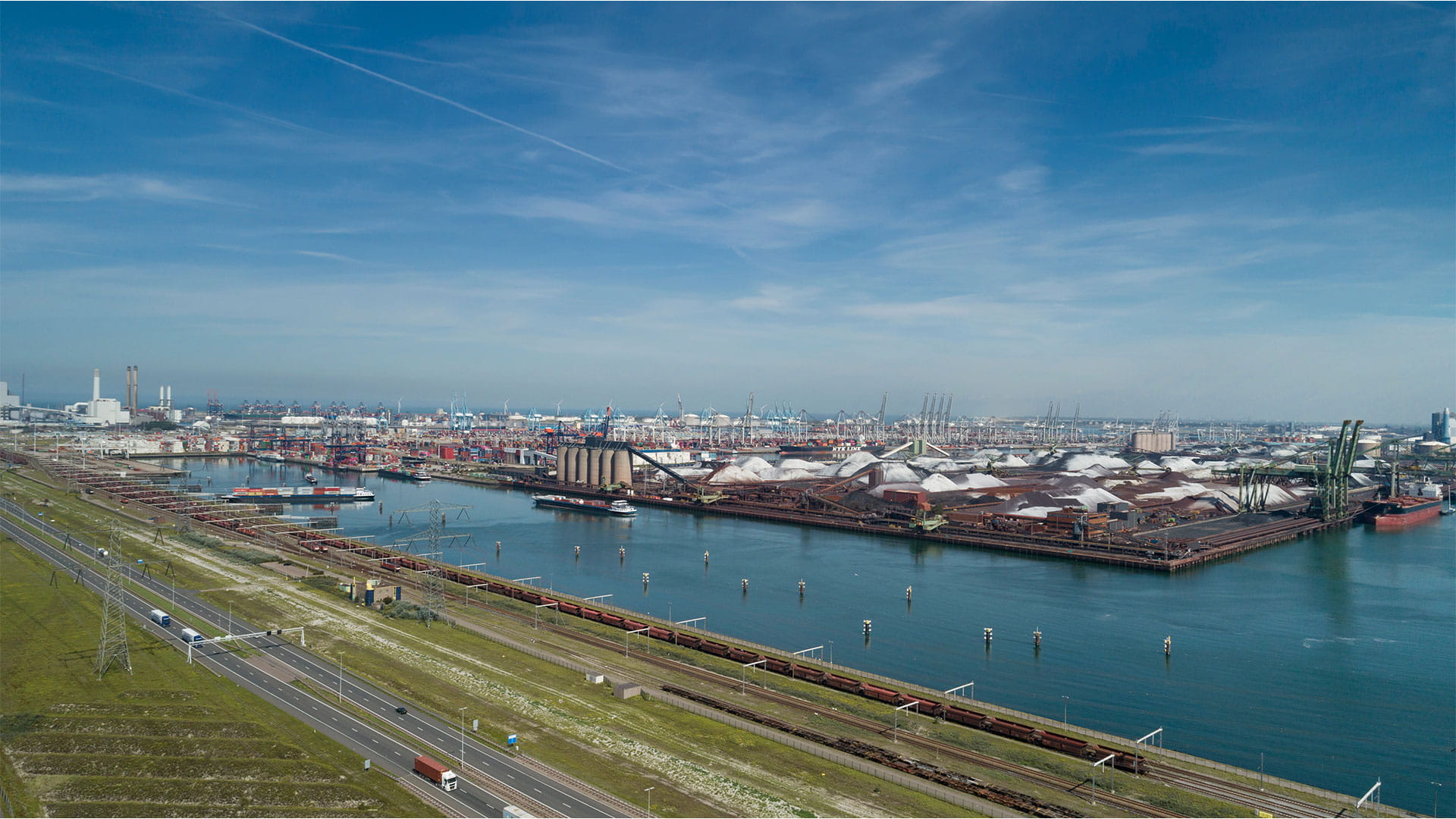 Industrial area in the Port of Rotterdam