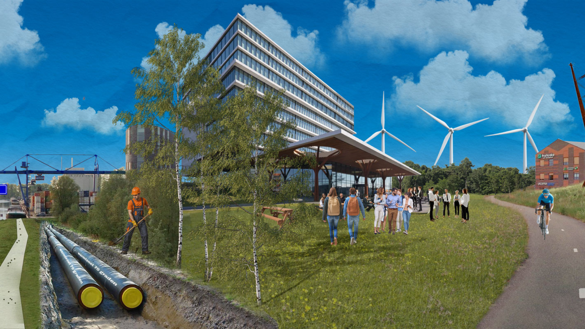 Render van toekomstvisie voor gemeente Meierijstad