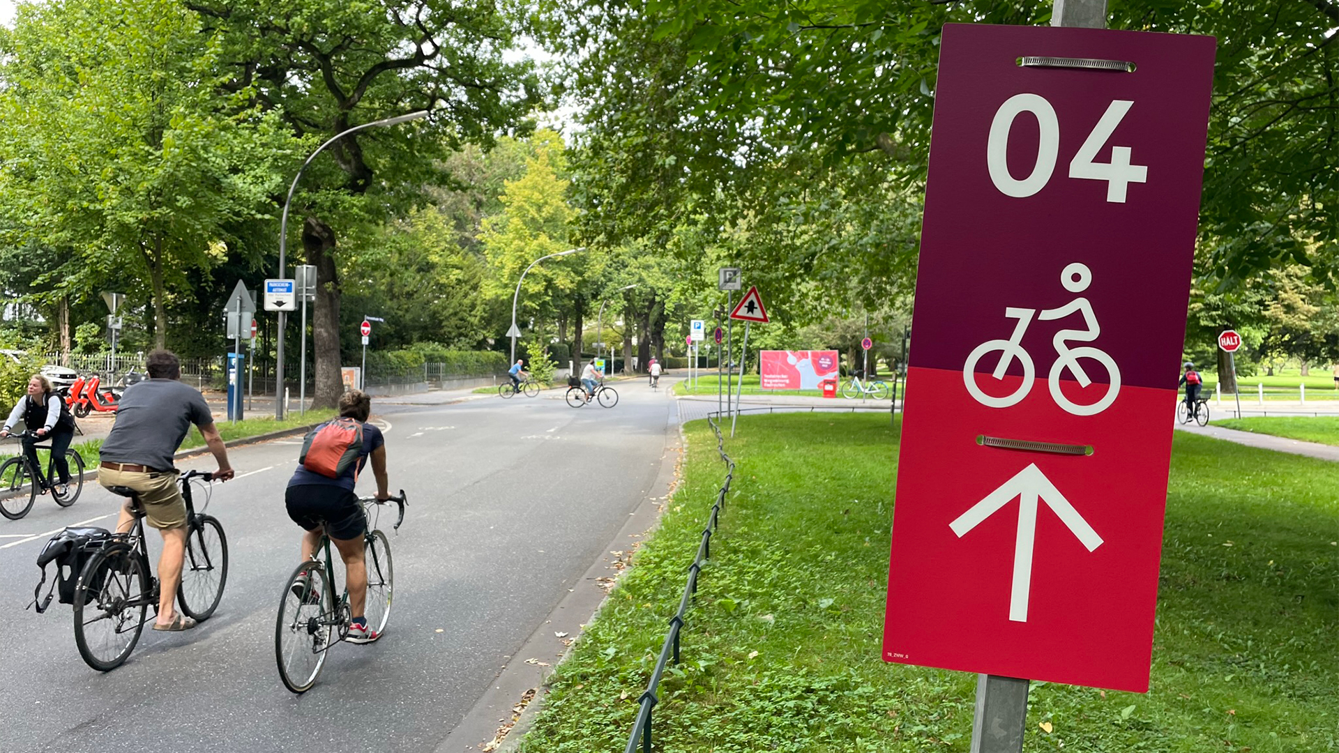 bewegwijzering fietsroute
