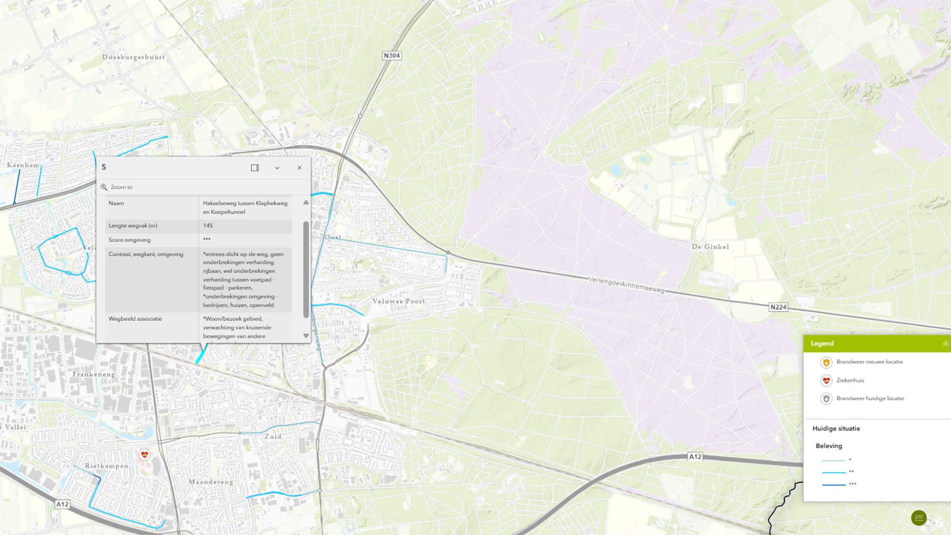 GIS analyse gedrag per wegvak in Ede ten behoeve van GOW30 keuzes