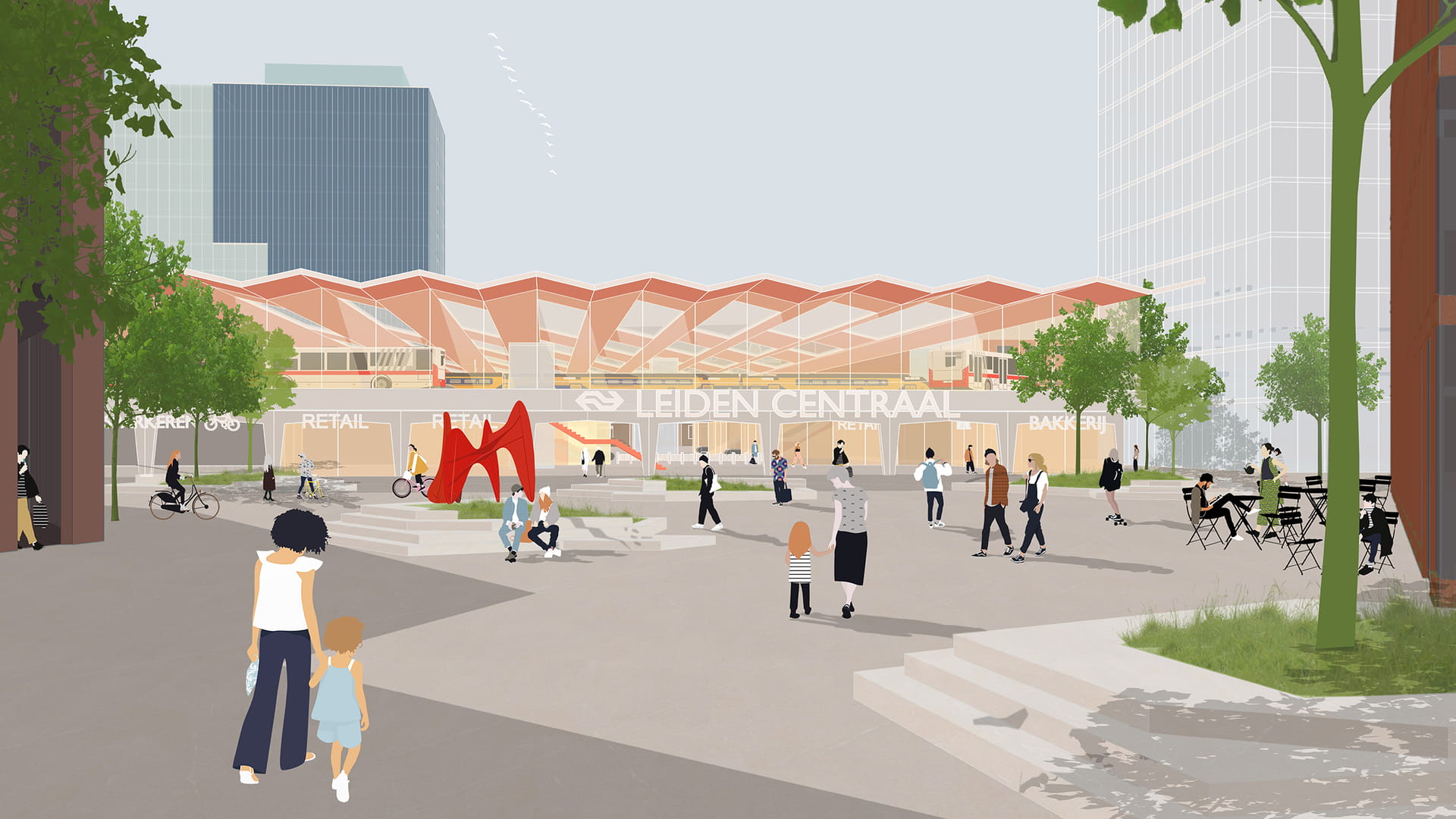 Leiden Centraal wordt aantrekkelijk en duurzaam mobiliteitsknooppunt