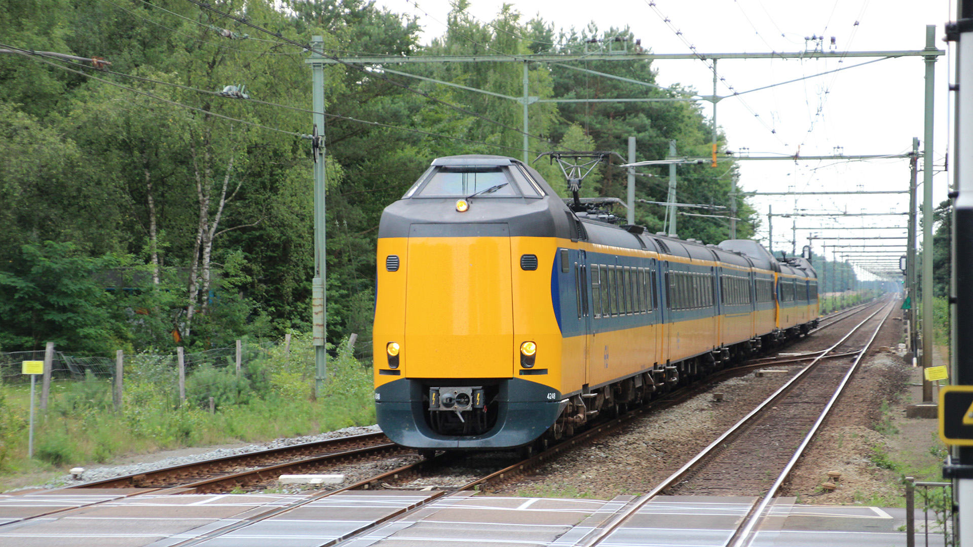 Trein bij station 't Harde