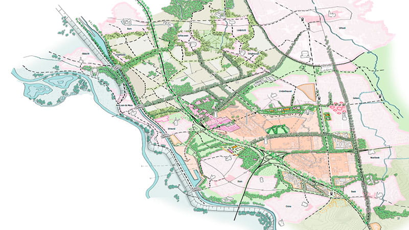 Artist impression omgevingsvisie Chemelot