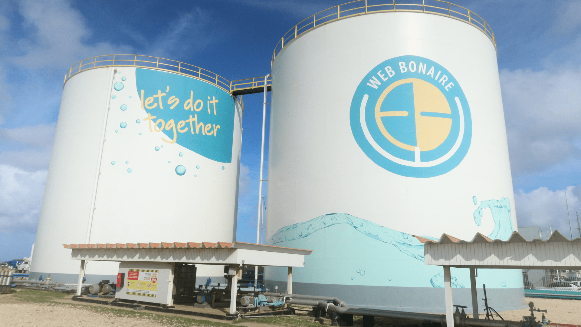 Water tanks in Bonaire