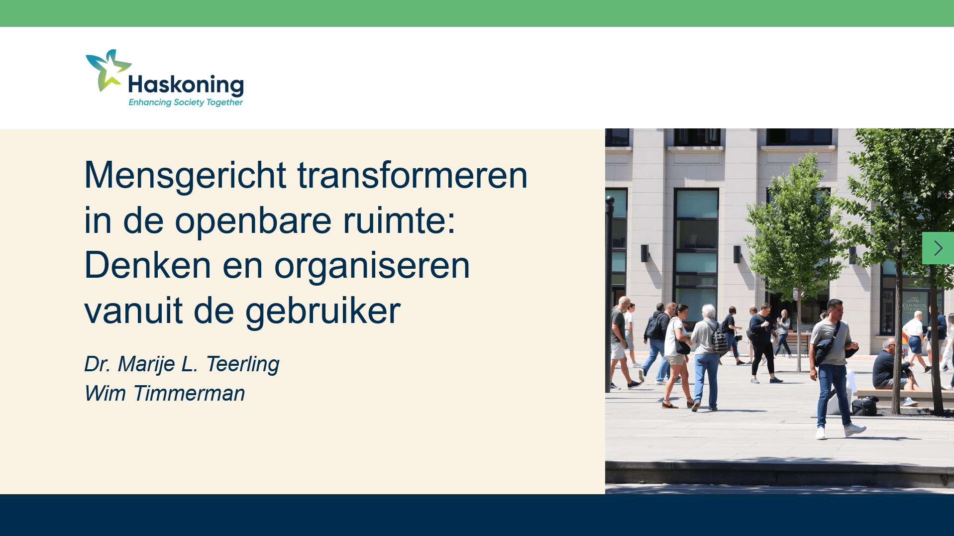 Afbeelding van cover e-book over mensgericht transformeren in de openbare ruimte