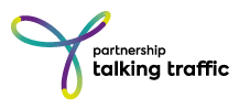 Talking traffic logo